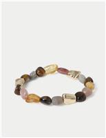 Glass Natural Stone Bracelet