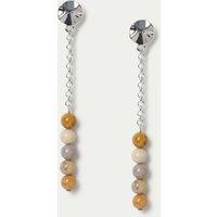 M&S Natural Stone Drop Earrings Multi