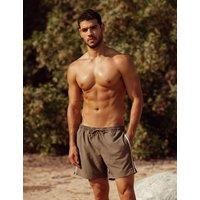 Naia Beach Side Stripe Swim Shorts Green