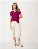 Crew Clothing Mid Rise Slim Fit Cropped Jeans White