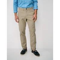 Crew Clothing Slim Fit Cotton Rich Washed Stretch Chinos Stone