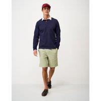 Crew Clothing Pure Cotton Long Sleeve Rugby Shirt Navy