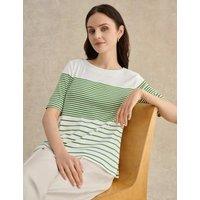 HOBBS Pure Cotton Striped T-Shirt Multi
