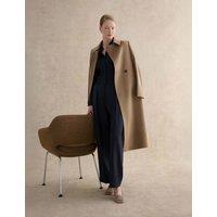 HOBBS Wide Leg Trousers Dark Navy