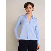 HOBBS V-Neck Top Blue