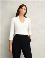 HOBBS V-Neck Top Cream