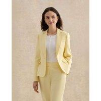HOBBS Pure Linen Tailored Jacket Yellow