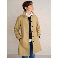 HOBBS Cotton Rich Collared Trench Coat Beige