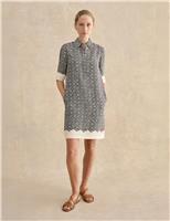 Geometric Mini Shift Dress