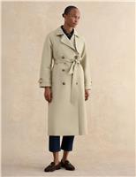 Cotton Rich Double Breasted Trench Coat