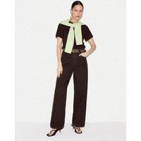 Jigsaw Pure Supima Cotton T-Shirt Dark Brown