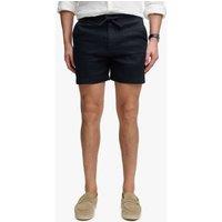Superdry & Co Pure Linen Elasticated Waist Shorts Navy