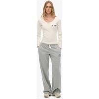 Superdry & Co Cotton Rich Straight Leg Joggers Grey