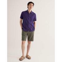 Seasalt Cornwall Relaxed Fit Pure Linen Shirt Purple