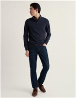 Seasalt Cornwall Merino Wool Rich Half Zip Jumper Dark Navy