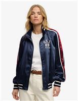 Superdry & Co Striped Relaxed Track Jacket Navy