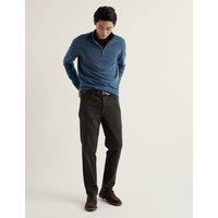 Seasalt Cornwall Merino Wool Rich Half Zip Jumper Blue