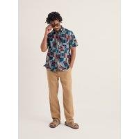 Seasalt Cornwall Regular Fit Geometric Short Sleeve Shirt Multi