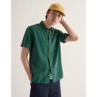 Seasalt Cornwall Relaxed Fit Pure Linen Shirt Light Green