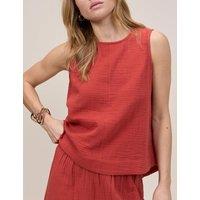 Nobody's Child Pure Cotton Vest Top Red