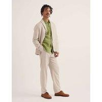 Seasalt Cornwall Slim Fit Linen Blend Trousers Natural