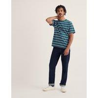 Seasalt Cornwall Pure Cotton Striped T-Shirt Teal Mix