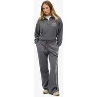 Superdry & Co Cotton Rich Straight Leg Joggers Dark Grey