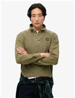 Superdry & Co Pure Cotton Rugby Shirt Dark Grey