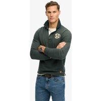 Superdry & Co Pure Cotton Jersey Embroidered Rugby Shirt Green