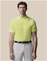 Castore Technical Moisture Wicking Polo Shirt Bright Yellow