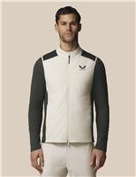 Castore Technical Lightweight Zip Up Golf Gilet Beige
