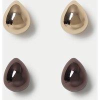 M&S 2 Pack Chocolate Plate Studs Brown