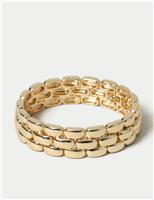 M&S Linked Bracelet Gold