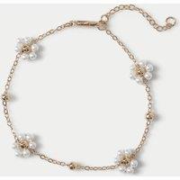 Per Una Flower Drop Bracelet White Mix