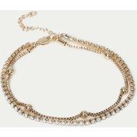 M&S 2 Pack Cupchain Anklet Set Gold