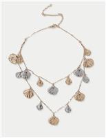 Mixed Metal Leaf Necklace