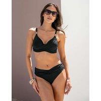 Pour Moi Tulum Luxe Matte Foldover brief Black