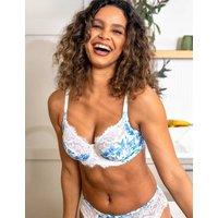 Pour Moi Bliss Floral Wired Side Support Full Cup Bra (D-J) White Mix