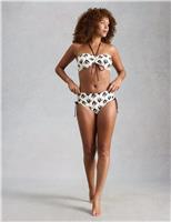 Printed High Waisted Bikini Bottoms