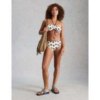 White Stuff Printed Halterneck Bikini Top White Mix