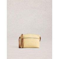 White Stuff Leather Mini Cross Body Bag Yellow