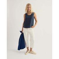 Seasalt Cornwall Pure Linen Vest Navy