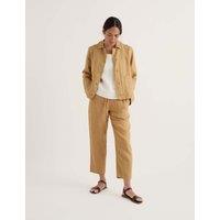 Seasalt Cornwall Pure Linen Relaxed Lightweight Jacket Yellow