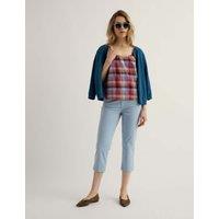 Seasalt Cornwall Cotton Rich Slim Fit Cropped Chinos Blue