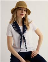 Cotton Blend Printed Scarf