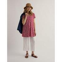 Seasalt Cornwall Cotton Rich Printed Tunic Red Mix