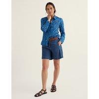 Seasalt Cornwall Pure Cotton Floral Shirt Medium Blue Mix