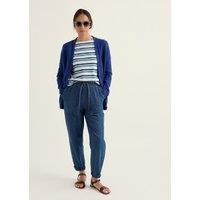 Seasalt Cornwall Pure Cotton Longline Cardigan Light Blue
