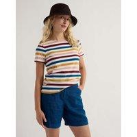 Seasalt Cornwall Pure Cotton Striped T-Shirt Multi