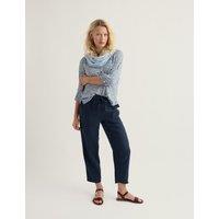 Seasalt Cornwall Floral Crew Neck 3/4 Sleeve Top Blue Mix